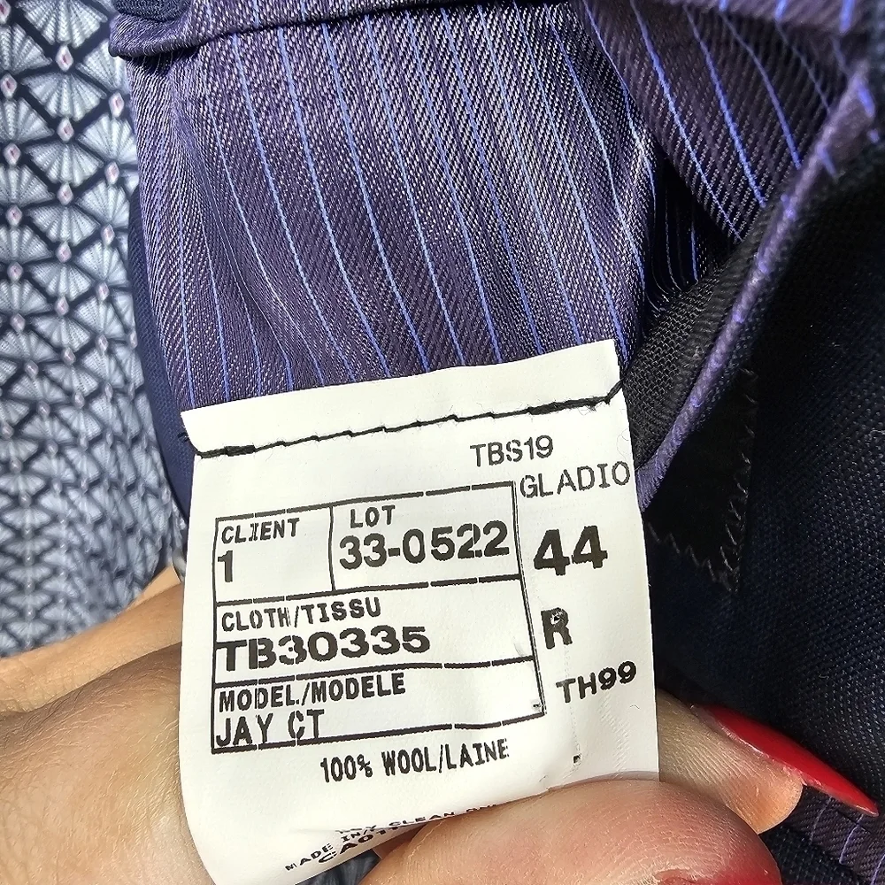 Ted Baker London Wool Blazer 44R | Karl Trim Fit Stretch‎ Navy Suit Jacket